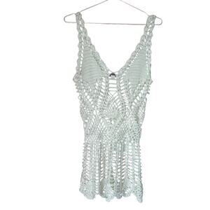 Surfstyle Resort Vintage Crochet Dress Swim Cover Size Large